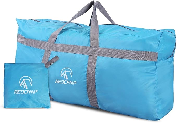 REDCAMP Foldable Travel Bag, Large Sports Bag, 75L/96L/100L, Lightweight Waterproof Tote Bag