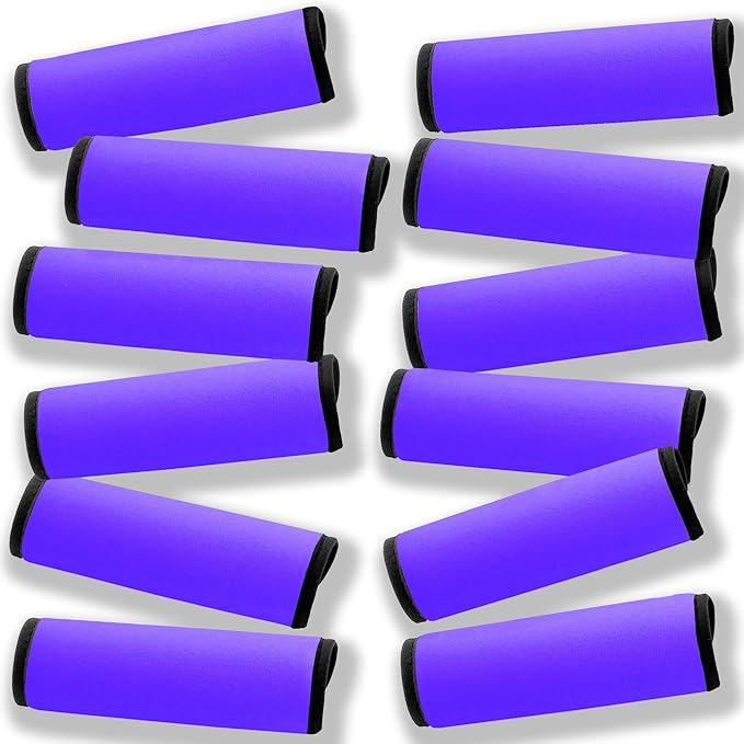 Luggage Handle Wrap 12 Pack-Bulk Luggage Handle Wraps For Suitcases Neoprene Handle Wraps/Cover/Grips For Carry on/Bag/Car Travel Accessories For Luggage