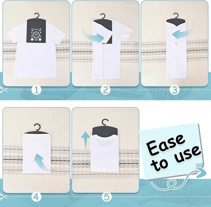 BoxLegend Shirt Folder Board, 14.18 x 8.67x 0.14 Inches, Non-Foldable Laundry Folder Clothes Folding Board with Hook for Hanging - Grey