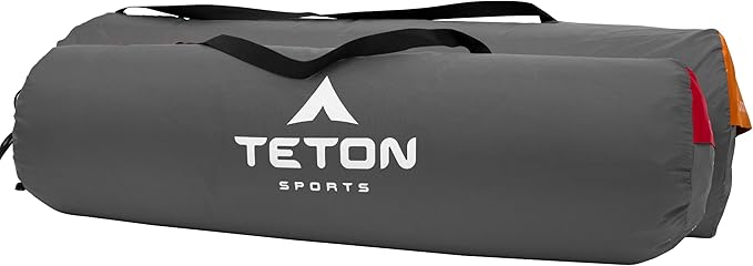 Teton Camping Seat Cushion; Stadium Seat; Office Chair; Car Pad; Inflatable, Orange