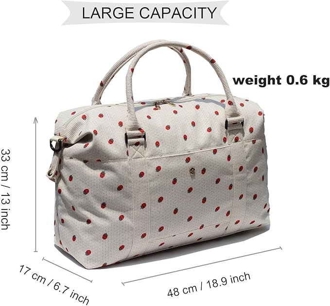 ESVAN Travel Tote Duffel Gym Bag,Weekender Overnight Carry-on Tote Crossbody Bag with Wet Pocket and Trolley Sleeve Upgraded