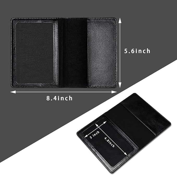 Honmein 2 Pcs Passport holders，Ultra Slim passport wallet，PU Leather Passport Cover Case for Women and Men
