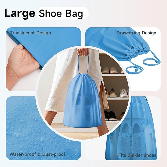 11 Set / 9 Set Packing Cubes for Travel,Gifts for Women Mom Kids,TSA Approved Bags for Makeup, Cosmetic, Toiletry, Organizers for Suitcase Carry On,Cruise Essentials Airplane Accessories,Azure Blue