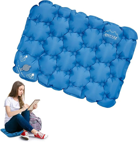 ONTYZZ Inflatable Seat Cushion Lightweight Airplane Seat Cushion Stadium Seat Travel Cushion for Climbing Hiking Office Airplane