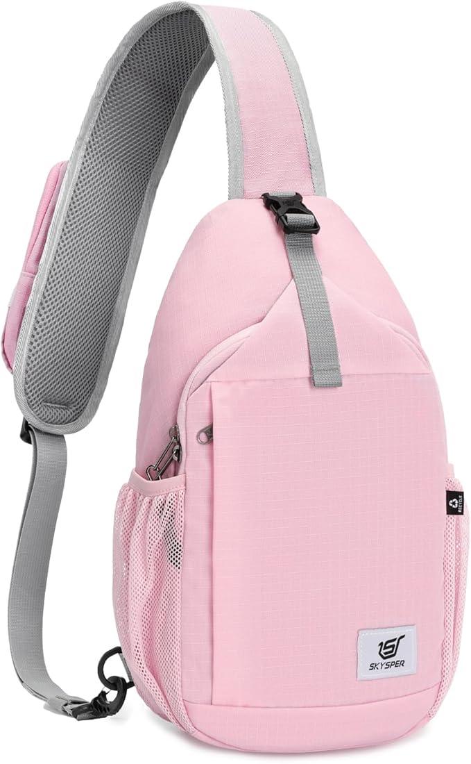 SKYSPER Sling Bag RFID Cross Body Bag Recycled Crossbody Backpack Travel Daypack