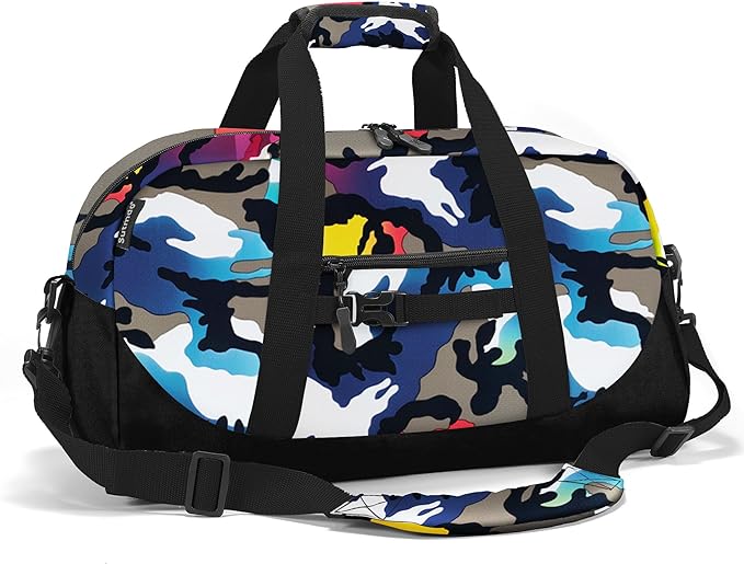 Stumdo Kids Overnighter Duffel Bags for kids, Carry-On Size & Ideal for School Practice or Overnight Travel Weekender Tote for Travel Gym Sport bag for Boys & Girls (11mchua)