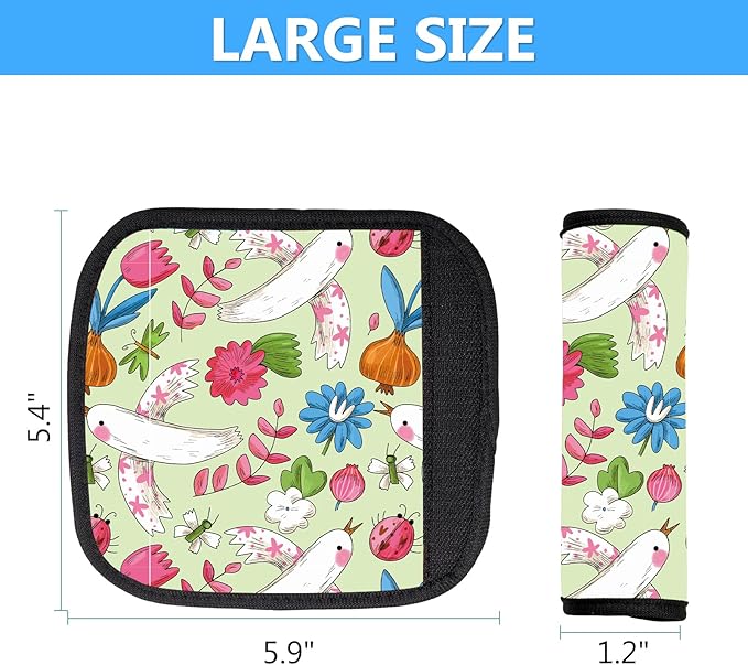 Luggage Handle Wrap 3Pcs Suitcase Identifier - Bogg Bag Strap Wrap Cover, Easy Identification Bright Neoprene Marker Sleeve Grips Comfort Travel Accessories for Airport (Y15)