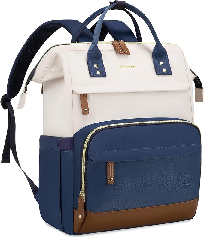 LOVEVOOK Laptop Backpack for Women, 15.6 Inch Work Business Backpacks Purse With Large Capacity, Waterproof Nurse Bag College Bookbag for School, Waterproof Casual Daypack for Travel