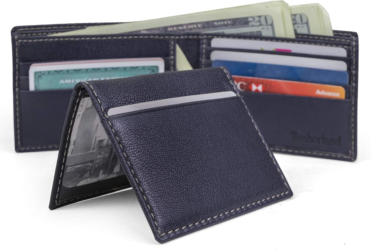 Timberland Men's Genuine Leather Passcase Security RFID Wallet