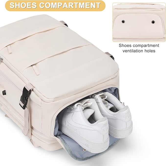 Expandable Travel Backpack For Women Men Airline Approved Personal Item Backpack For Airlines Carry On Backpack Flight Approved Waterproof Backpack For Traveling On Airplane Weekender Travel Bag