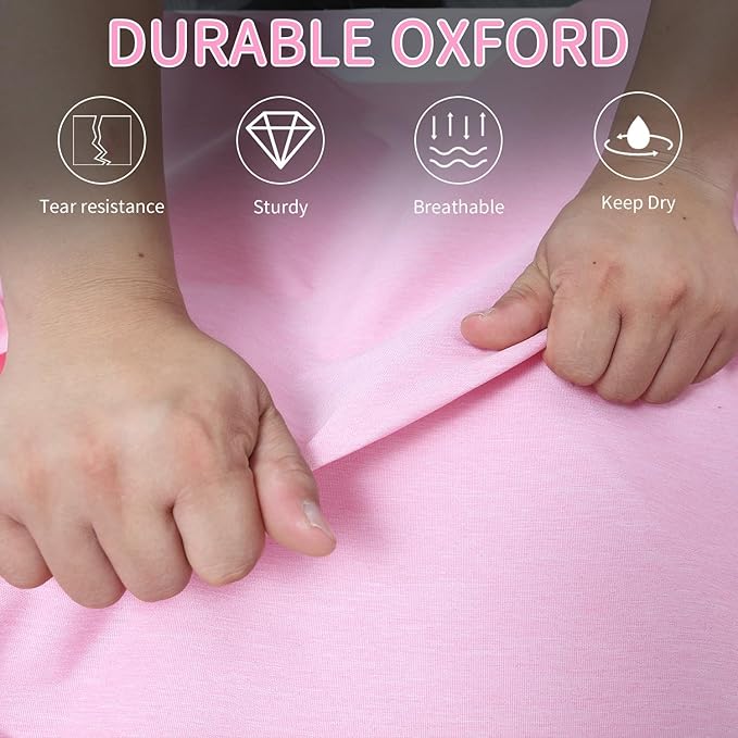 Limoomil 6" Gusseted Waterproof Garment Bag for Travel, 43" Tear Resistance Suit Bag for Men Travel for Suits, Tuxedos, Coats, Uniform. (pink, 42")