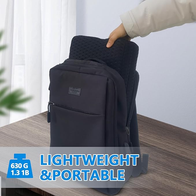 Esme L&H Portable Seat Cushion, Breathable 3D Fabric Foldable Seat Cushion for Stadium Bleachers/Airplane Travel; Soft, Thick & Ligheweight; Versatile Cushions for Bleachers, Flights, Camping, Office