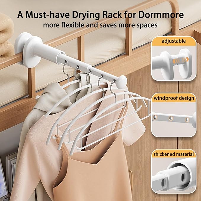 2 Pack travel drying rack for clothes,portable over the door drying rack for clothes,portable hanging rack,folding small tendero de ropa suitable for travel, cruise ships, rvs, dormitories, and hotels