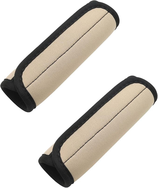 2pcs Apricot Luggage Handle Wraps for Suitcase- Soft Suitcase Handle Covers for Travel Accessories（ Bright Color for Suitcase Tags Identifiers ）