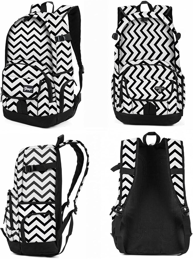 rickyh style School Backpack Travel Bag for Men & Women Lightweight College Back Pack with Laptop Compartmen