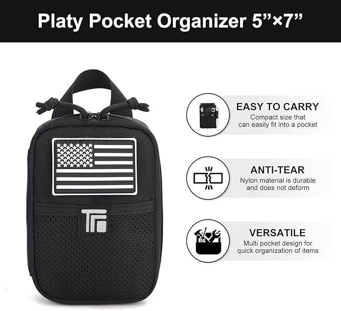Multipurpose Zipper Pouch with Adjustable Strap - Compact Organizer for Daily Use, Travel, Office & School Supplies