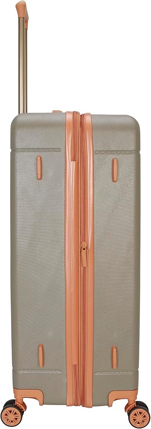 Dockers Hooper Hardside Expandable 8-Wheel Spinner Travel Checked Luggage, 28-Inch, Timberwolf