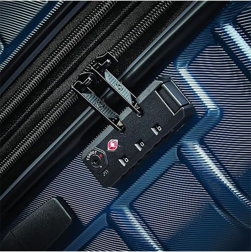 Samsonite Omni 2 Hardside 3 Piece Set - Includes Global Carry-On, Medium, & Large Checked Suitcases - 360° Dual Spinner Wheels - Integrated TSA Lock & Expansion - Amazon Exclusive - Lagoon Blue