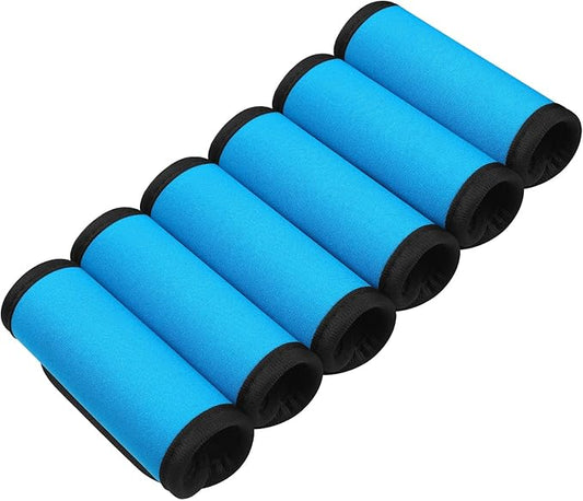 6 Pack Luggage Handle Wrap, Luggage Handle Wraps for Suitcase, Indigo Luggage Tags, Suitcase Tags identifiers for Travel Accessories