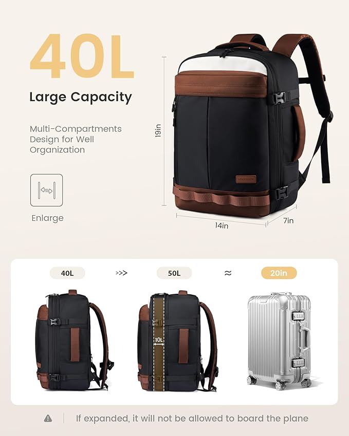 LOVEVOOK Camera Bag Backpack for Photographers, Professional DSLR, SLR & Mirrorless Camera Case, Carry On Personal Item Bags for Women Men, TSA 40L Travel Essentials Compatible with Canon/Nikon/Sony