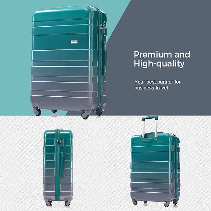 3 Piece ABS Hardshell Luggage Set – Lightweight, Tough & Scratch-Resistant