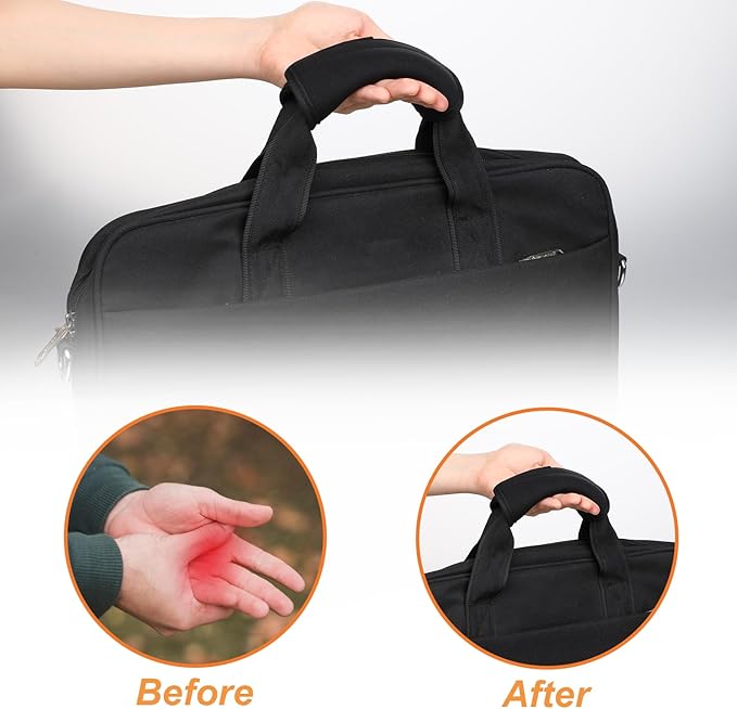 2 Pcs Luggage Handle Wraps for Suitcase Soft Luggage Handle Covers Comfort Luggage Handle Wrap Suitcase Handle Wraps for Comfortable Travel Accessories (Black)