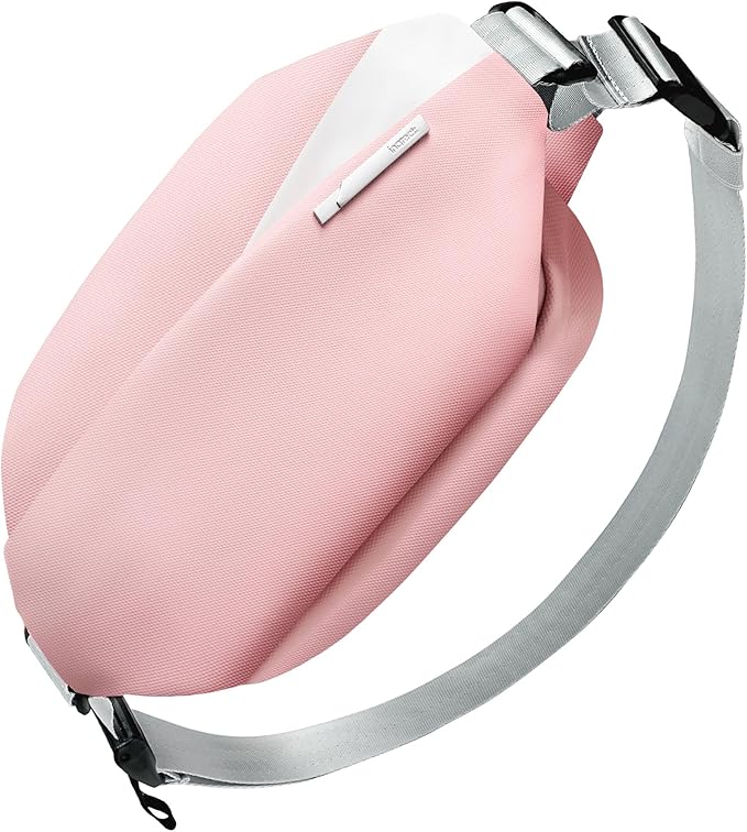 Inateck Sling Bag X, Multi-pocket Crossbody Shoulder Chest Bag with Adjustable Shoulder Strap, Water-resistant Waist Fanny Pack for Men, Women, Travel, Daily Use, Cycling, Hiking, Pink, Large