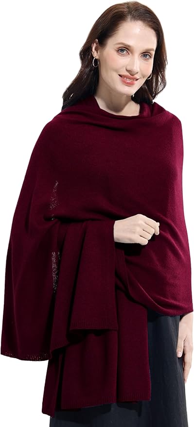 Soft Cashmere Blend Wrap Chic Scarf Stole for Women Wayfarer Travel Extra Large 87"x28"