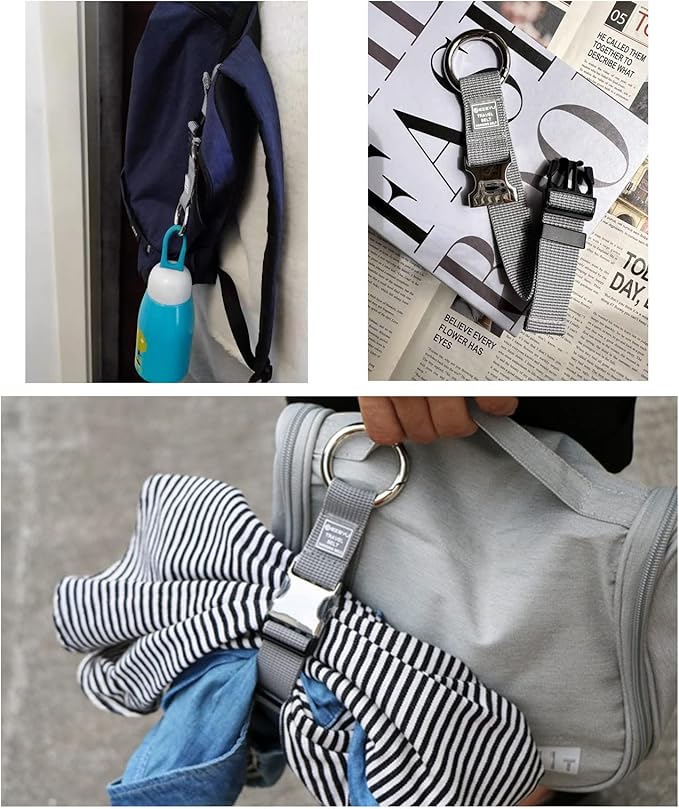 3PCS Heavy Duty Add a Bag Luggage Straps Jacket Gripper 3PCS Luggage Tag Suitcase TravelTags with Name ID Card,Carry-on Luggage Belt Baggage Suitcase Straps Belts Travel Accessories(Grey)