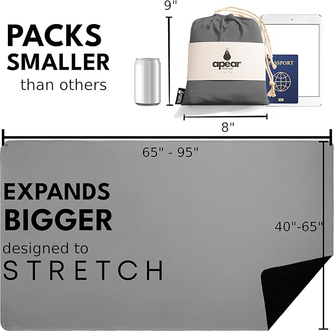 16-in-1 Compact Travel Blanket with Bag – Reversible, Ultra Soft Bamboo Airplane Blanket with Hidden Pocket – Packable for Flights & Travel Essentials (Semi-Weighted, Double Layer)