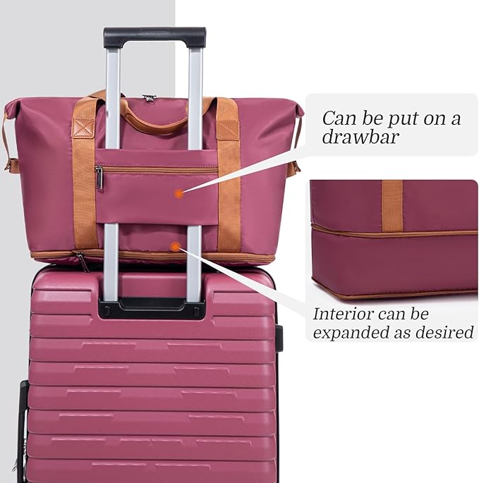 Luggage Sets 5 Piece Suitcases with Wheels, Suitcase Set ABS Hard Case Luggage with Spinner Wheels Durable Travel Luggage