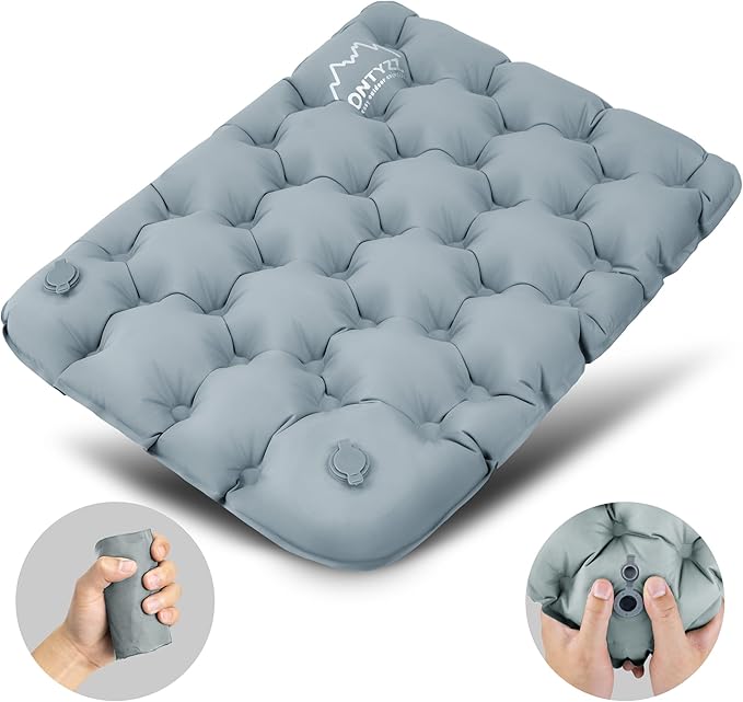 ONTYZZ Inflatable Seat Cushion Lightweight Airplane Seat Cushion Stadium Seat Travel Cushion for Climbing Hiking Office Airplane