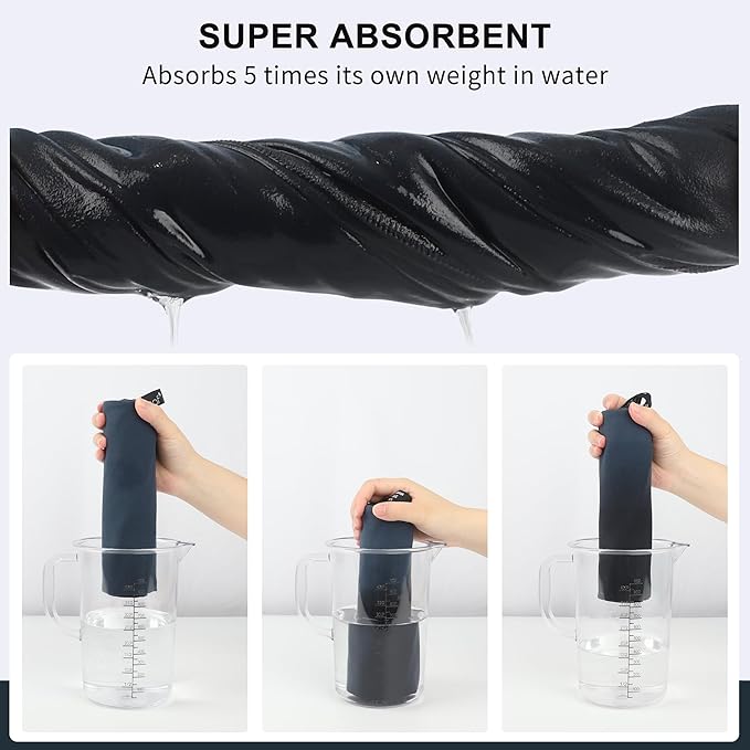 Rainleaf Microfiber Towel Perfect Travel & Gym & Camping Towel. Quick Dry - Super Absorbent - Ultra Compact - Lightweight. Suitable for Trip, Beach, Shower, Backpacking, Pool