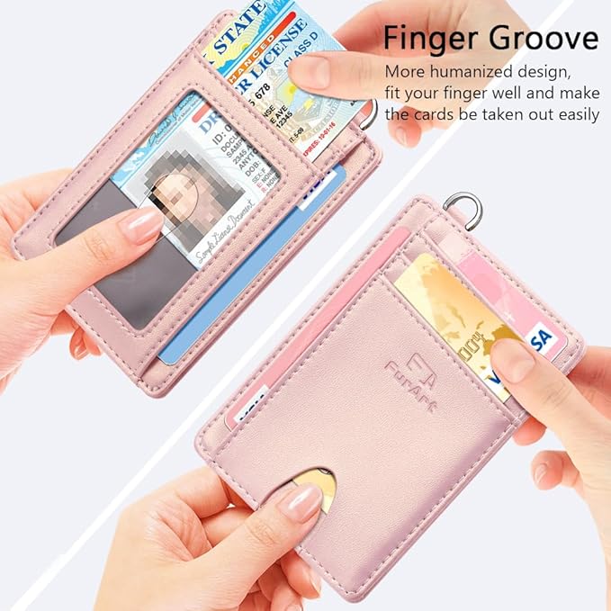 FurArt Slim Minimalist Wallet, Front Pocket Wallets, RFID Blocking, Credit Card Holder for Men