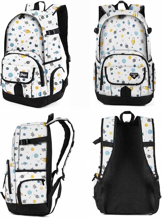 rickyh style School Backpack Travel Bag for Men & Women Lightweight College Back Pack with Laptop Compartmen