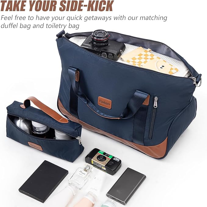 Carry On Luggage Sets 3 Piece, 20 Inch Luggage 22x14x9 Airline Approved with Wheels and TSA Lock, ABS Lightweight Hardshell Travel Suitcase Set with Duffel Bag Travel Bag for Men Women