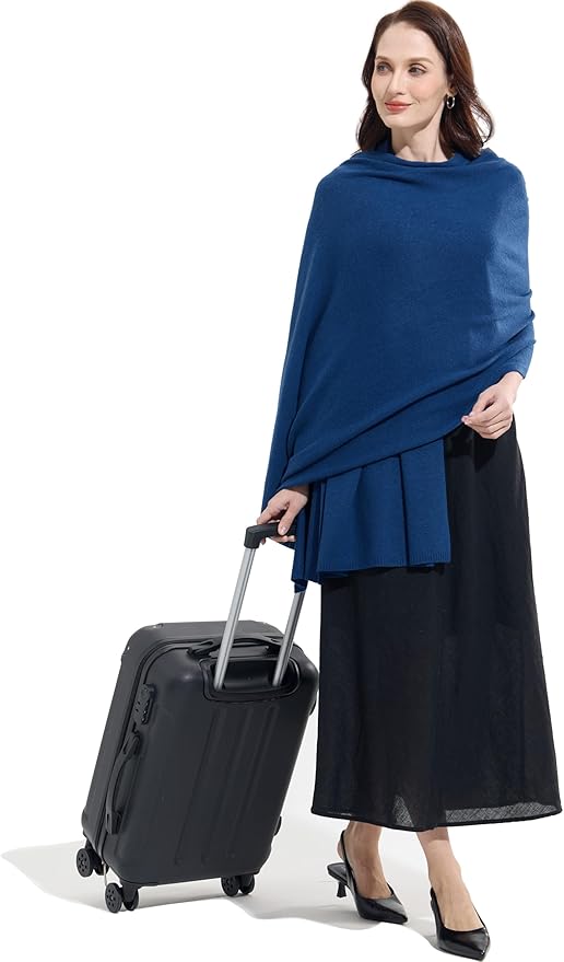 Soft Cashmere Blend Wrap Chic Scarf Stole for Women Wayfarer Travel Extra Large 87"x28"