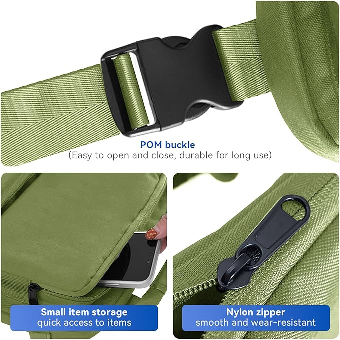 SOKOK Over Luggage Organizer Storage Bag with Multi Pockets, Slide On Luggage Harness with Adjustable Straps, 2-in-1 Travel Accessories Suitcase Vest Bag Fits Most Suitcases, Green-2