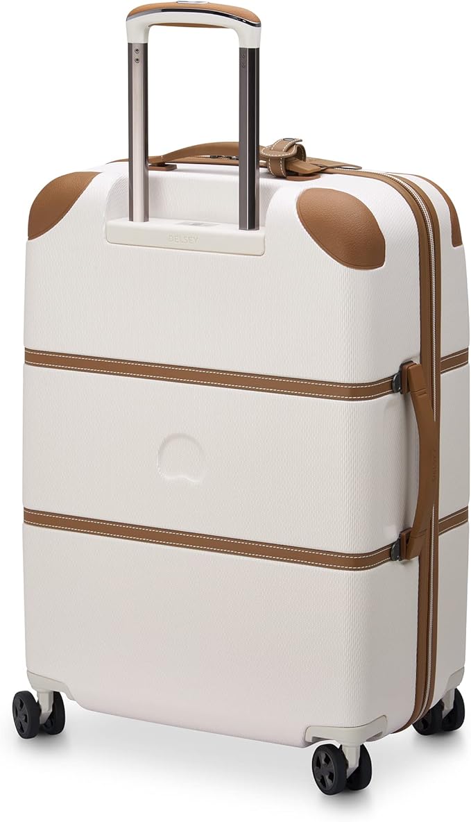 DELSEY PARIS Chatelet Air 2.0 Hardside Luggage with Spinner Wheels, Angora, Checked-Medium 24 Inch