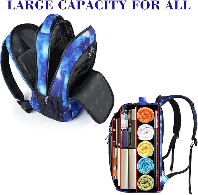 MATEIN Travel Backpack for Men Women, Anti Theft College Laptop Daypack for Men, Water Resistant Slim Travel Laptop Backpack Fits 15.6 In Computer Gifts for Him