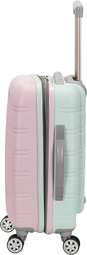 Rockland Melbourne Hardside Expandable Spinner Wheel Luggage, Mint, 3-Piece Set (20/24/28)