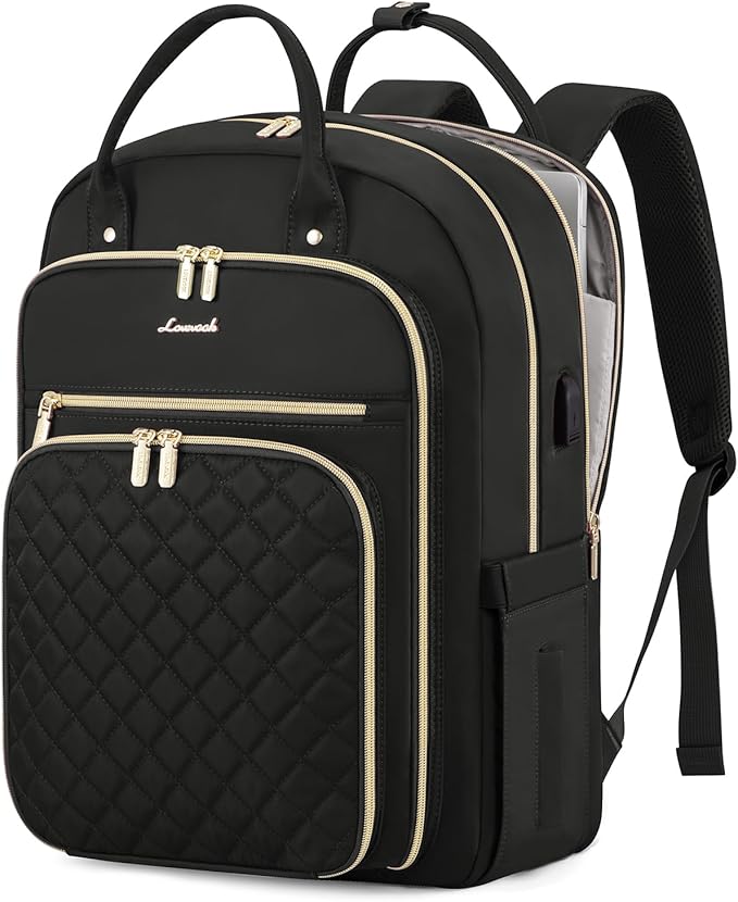 LOVEVOOK 17" Laptop Backpack for Women with Laptop Compartment, Water Resistant Travel Work Backpacks Purse Stylish College Business Teacher Nurse Computer Bag