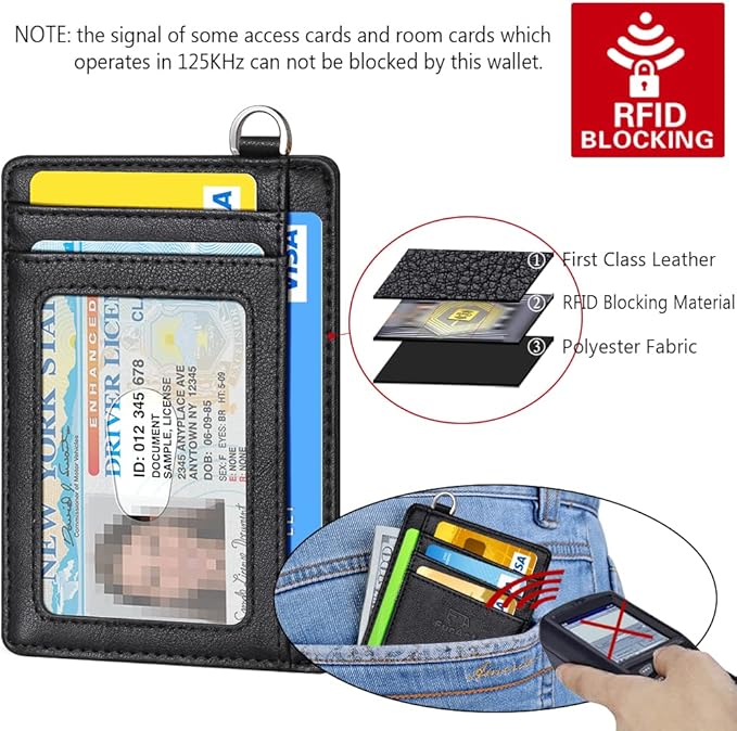FurArt Slim Minimalist Wallet, Front Pocket Wallets, RFID Blocking, Credit Card Holder for Men