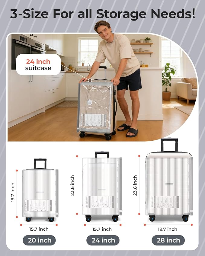 BAGSMART Vacuum Bags for Travel with Rechargeable Air Pump, Portable Space Saver Bags for Travel & Home, Vacuum Compression Seal Bag for Clothing, Blanket, 21 Pack Gray