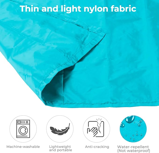 Pocket Picnic Blanket for 1 Person, 43.3x27.56″ (1.27oz) Super Light Compact Beach Blanket, SandProof Waterproof Portable Beach Picnic Mat for Outdoor Hiking Camping Travel Festival(Blue)