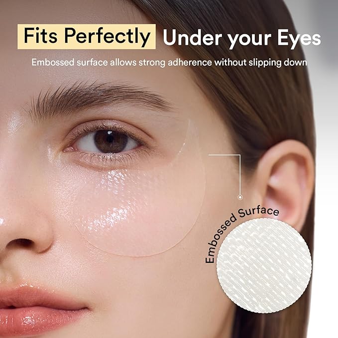 Abib Collagen Peptide Eye Patches for Wrinkles & Fine Line with Jericho Rose Jelly, 60 Count, Korean Skin Care
