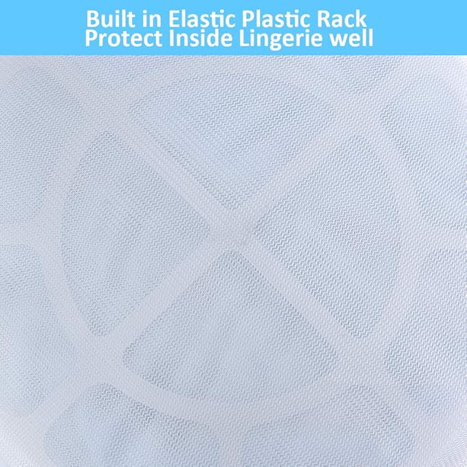 GOGOODA Mesh Laundry Bags for Delicates Durable Protective Wash Bags Travel Storage Bags for Intimates Lingerie, 4 PCS (8 * 6.5in)