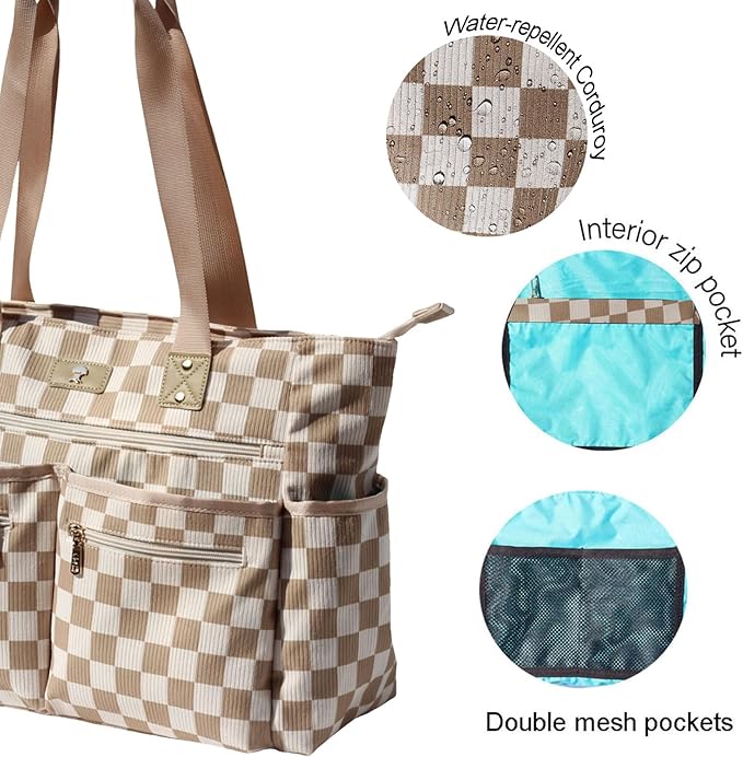 Weekender Bag Carry On Bag Overnight Tote Travel Duffle with 13 Pockets for Travel,Work，Gym,Beach,Teacher,Nurse