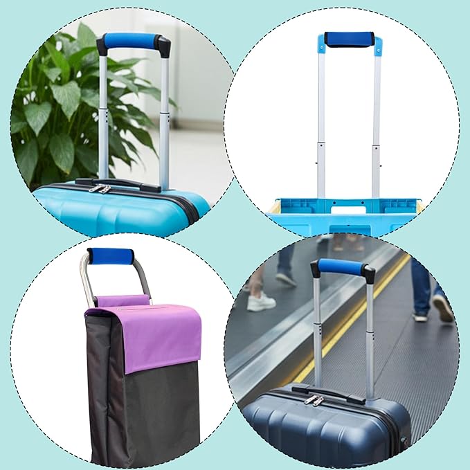 6 Pack Luggage Handle Wraps for Suitcase, 5 Colors Handle Wraps for Easy Identification, Comfortable Grip, Bright Color Comfort Soft Handles Covers