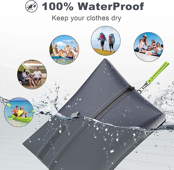 Vacuum Bags for Travel with Electric Pump,34L Waterproof Compression Bags for Carry On Suitcases and Backpack for Air Travel Vacation Camping Boating Outdoor Sports 1 Pack